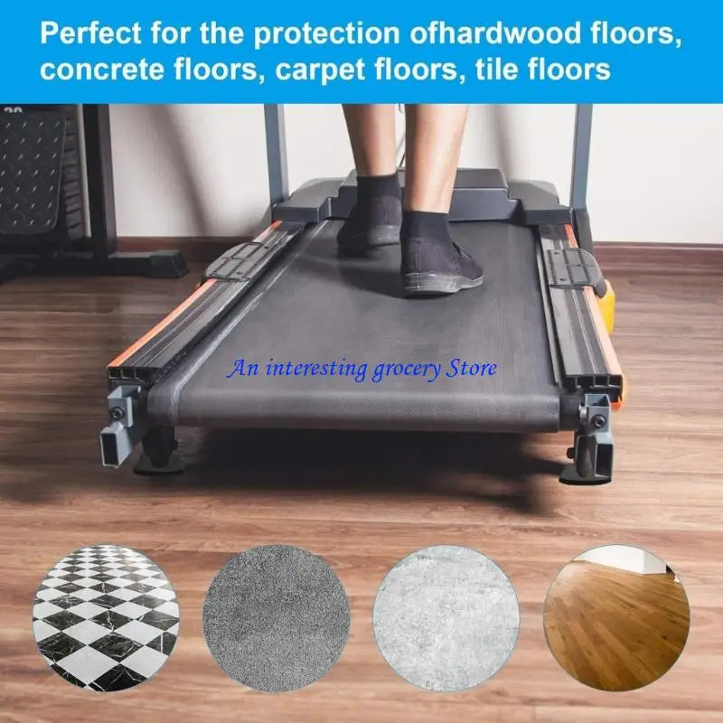 tapis protection fitness noir texture cuir moderne adhésif four pack