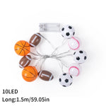 guirlande lumineuse sportive ballons football basketball leds festives chambre enfantsDecorationThèmeFeteAnniversaire
