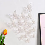 papillons décoratifs transparents artisanal adhésif jaune gris bleu vert rose violet doré rouge blanc