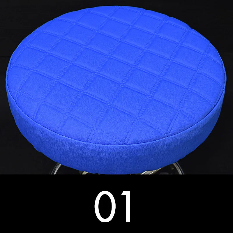 couvre siège ronde violet rouge noir moderne quilted imperméable siège tabouret bar polyester coton