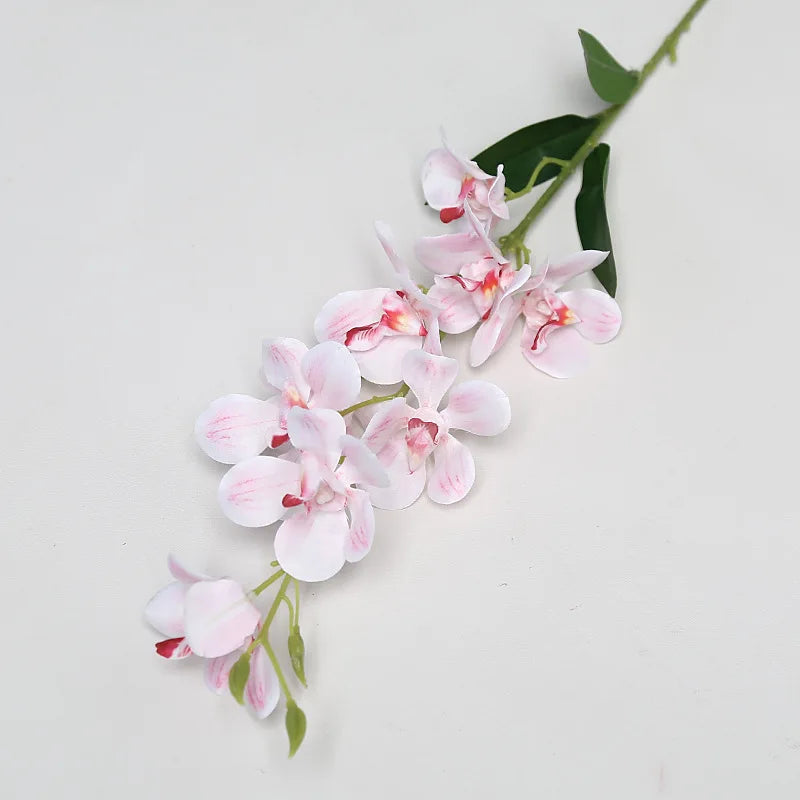 guirlande fleurs artificielles vanda soie bleu rose blanc jaune vert modernes intérieur decoration mariage