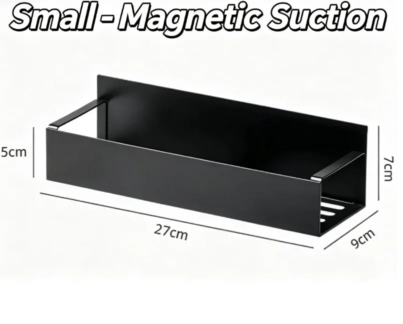 étagère murale aimantée noire réutilisable moderne petite taille grande ABS