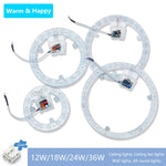 plafonnier led blanc moderne 12w 18w 24w 36w aimants intégrés câble électrique