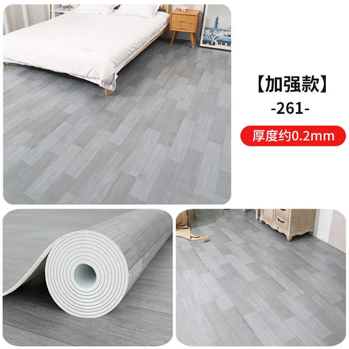 revêtement sol pvc imitation bois gris clair beige moderne adhésif salon chambre maison