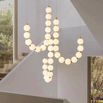 suspension lumineuse blanches moderne chaînes câbles électriques flux lumineux 249 2000v 90 260v