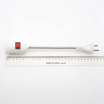 lampe flexible blanc moderne interrupteur rouge socle E27 prise UE 110V 220V LED adaptable