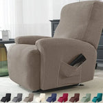 Housse fauteuil gris tissu motifs adhésif moderne poche lavage machine Jacquard
