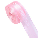 ruban décoratif rouge bleu clair rose violet noir doré rayures just for you satiné