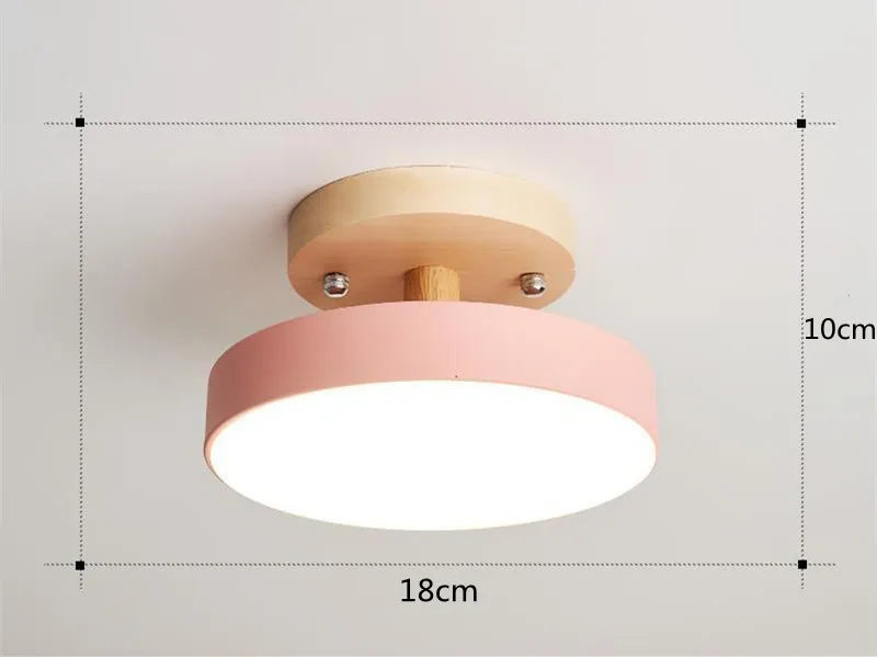 lampe moderne minimaliste gris vert rose blanc vis fixée led 6000k 3000k