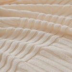 housses canapé moderne rayures horizontales beige gris clair polyestère lavage machine adaptable places