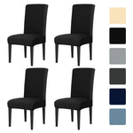 housses chaise gris uni adhésives modernes banquet mariage 4pc 8pc