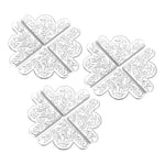 cornières décoratives fleurs feuilles adhésives bleu doré blanc bronze 43mm 43mm