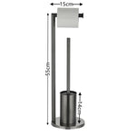 support papier toilette moderne brosse inoxydable noir or argent durable