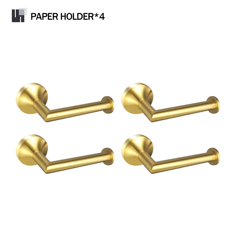 accessoires salle bain doré porte savon porte savonnette porte serviettes moderne minimaliste
