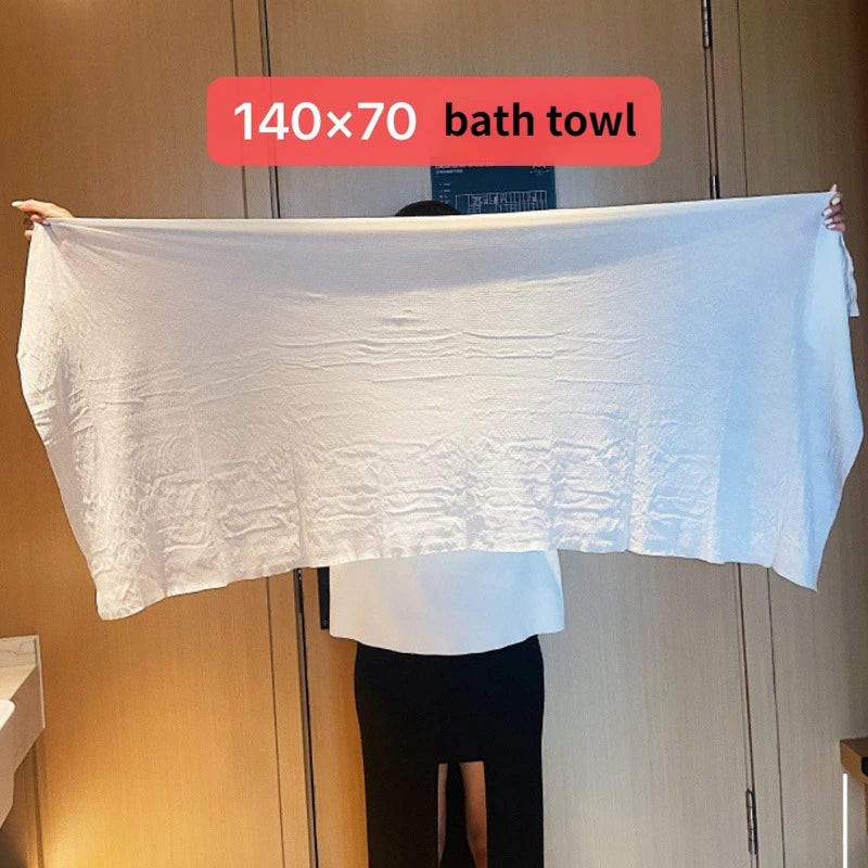 Serviette de bain jetable compressée noire 70x140cm Ombre Interieur