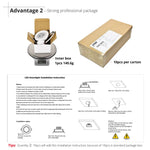 spot led blanc opacité mat moderne clips inclusion adaptateur guide
