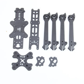 pièces drone fibre carbone noir vert fluo fixation trous vis hélicoptère accessoire upgrade technologique