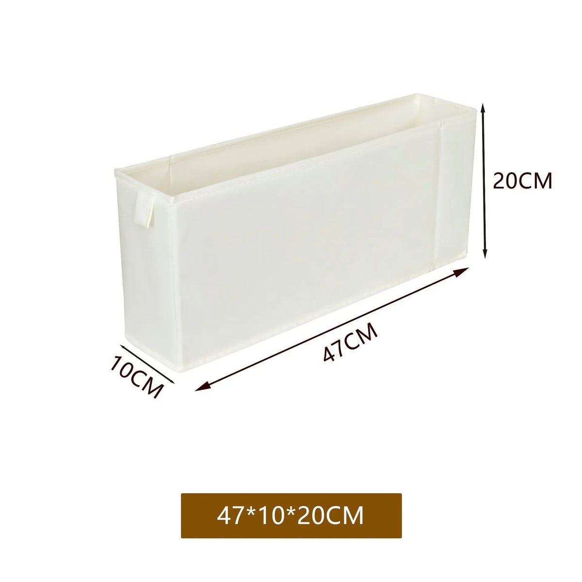 boîtes rangement tissu beige moderne opaques étroites longues sous lit chambre salon buanderie