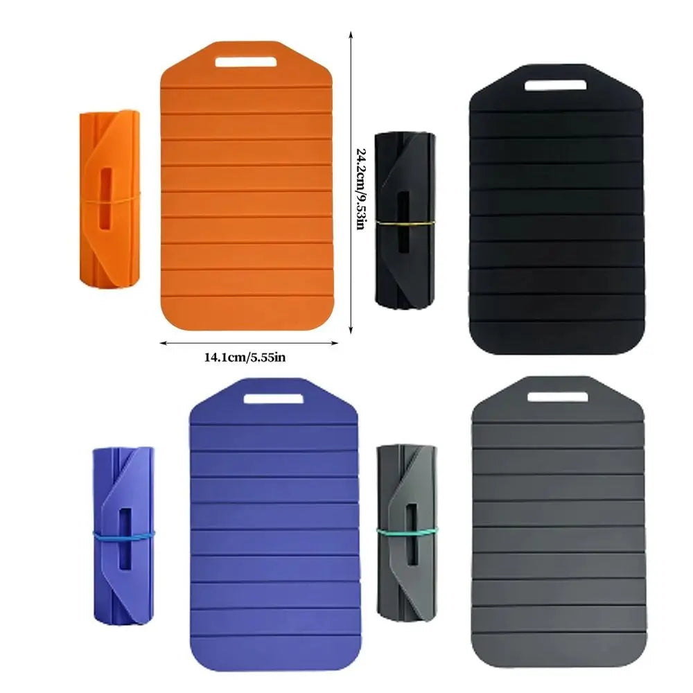 planches découper pliables silicone texturées rainurées moderne orange bleu gris noir élastique antidérapante cuisine