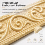 bordure murale autoadhésive 3d argent beige doré cuivre doré motifs floraux élégants décoration mur