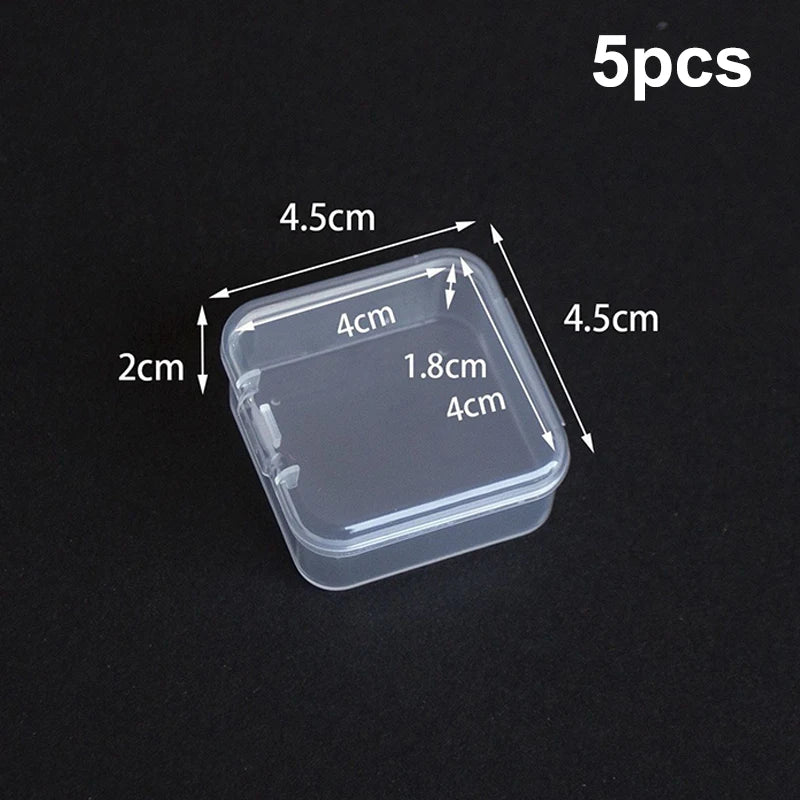 boîtes rangement bijoux transparentes clips fermeture moderne anneaux boutons chaînes fermoirsscriçãopta
