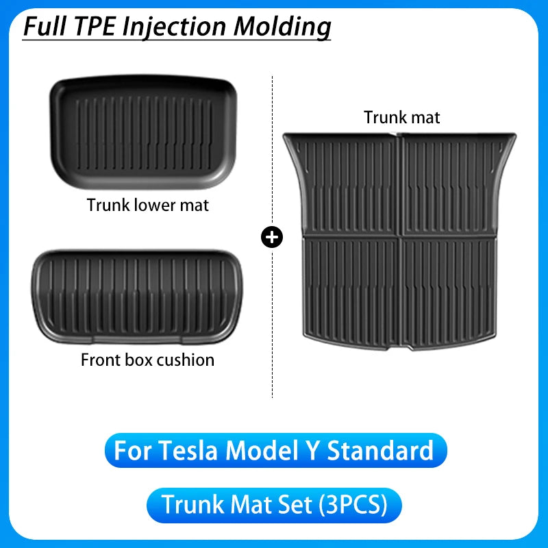 tapis sol voiture tesla model 2025 imperméable anti dérapant noir moderne