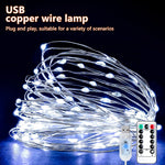 guirlande lumineuse led 10m 20m waterproof adhésive moderne noël décoration intérieure extérieure