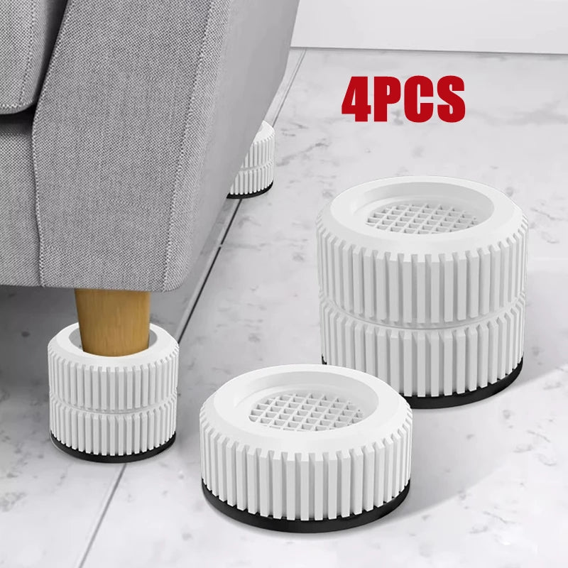 pieds meubles antivibration antidérapants stabilisateurs imperméables antiusure blanc noir modernes