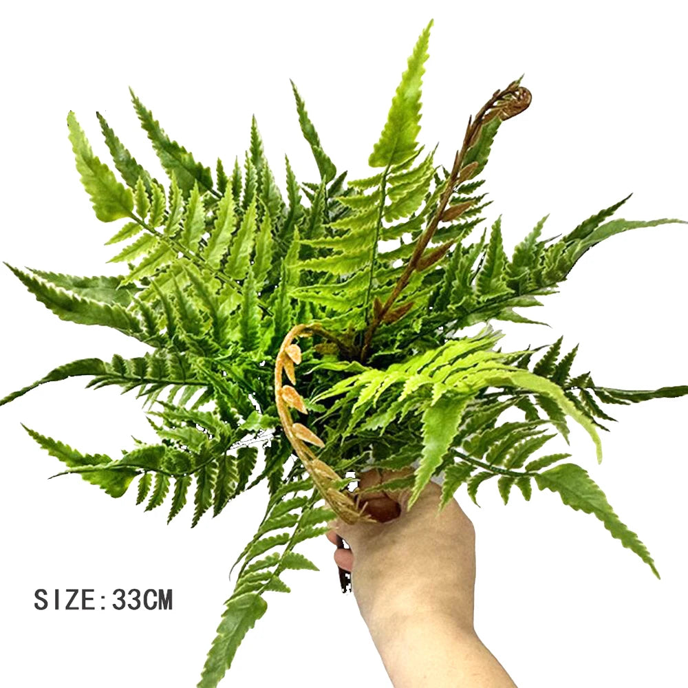 plantes artificielles fougère herbe perse accessoires muraux décoration moderne extérieur intérieur vert brun minimalistes