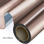 film fenêtre adhésif noir argent moderne protection solaire isolation thermique