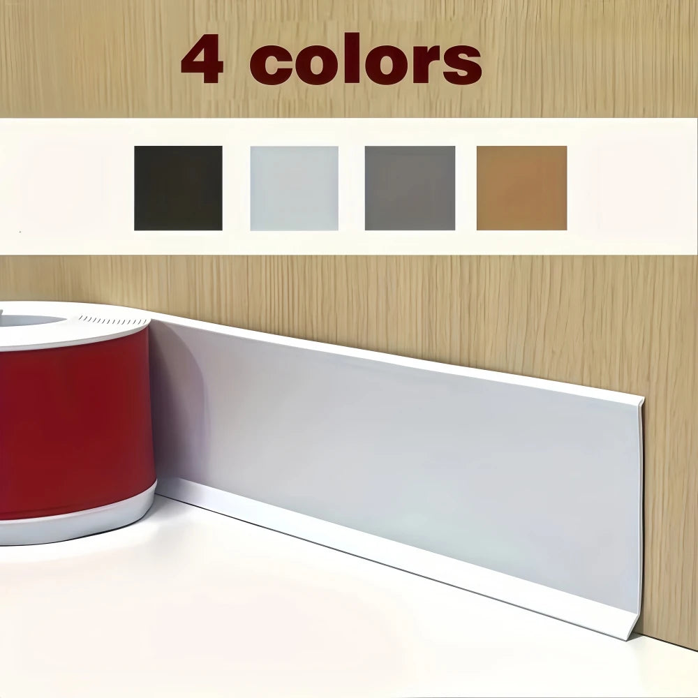 protection murale pvc moderne 8cm large 1m 2m 3m adhésif noir gris rouge