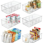 rangements cuisine transparent moderne sacs alimentaires boîtes stockage organisation réfrigérateur