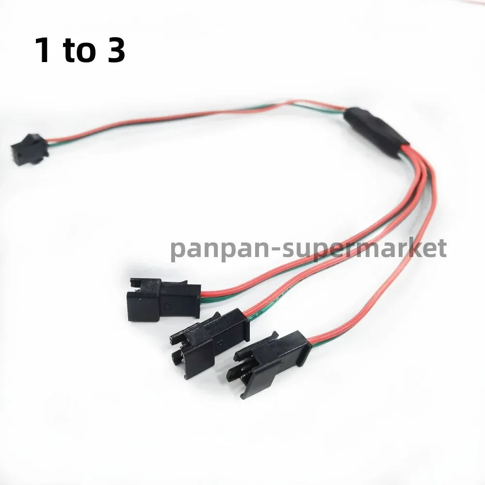 connecteur ruban led rouge vert blanc noir jst sm 3p fil cuivre cable different