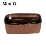 organisateur sac main réutilisable simili cuir bleu clair beige vert marron classique poche intérieure