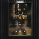 cadre photo moderne noir mat salon bar vin décoration murale frameless clips