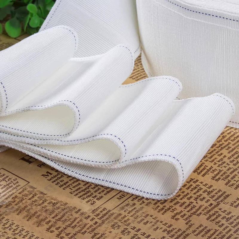 ruban coton blanc rayures fin classique rideau maison 5mètres longueur bricolage