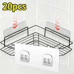 porte savon mural noir double crochet adhésif transparent moderne pvc salle bain cuisineHooks