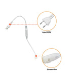 interrupteur lumière blanc moderne adhésif prise électrique câble flexible 220V certifié 750W