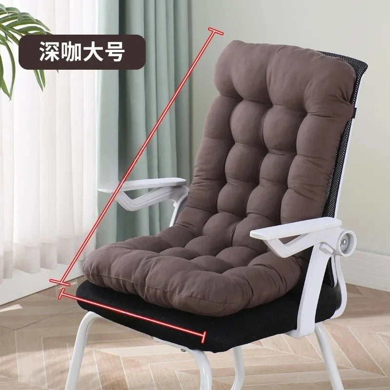 coussin chaise dossier soutien lombaire ergonomique confortable rubans fixation gris