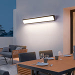 Lampe murale LED moderne imperméable 7W 16W 20W noir blanche ip65extérieur