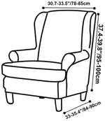 housse fauteuil oreilles velours extensible repose pied salon salon chambre