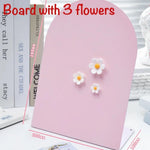 tableau magnétique floral violet rose noir blanc moderne minimaliste adhésif autocollants stylos calendrier