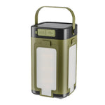 lanterne solaire rechargeable vert olive moderne poignée usb interrupteur camping