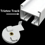 support fixation rideau blanc moderne fer métal pièces blancs accessoire volet
