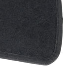 tapis sol voiture noir texture velours classique adhésif trois tapis