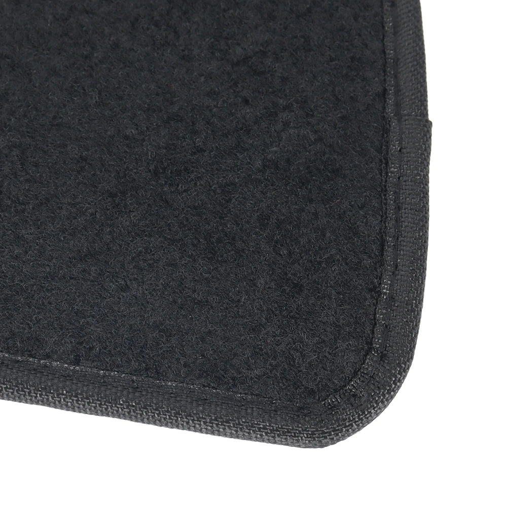 tapis sol voiture noir texture velours classique adhésif trois tapis
