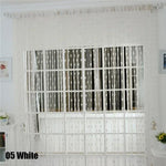 rideau decoratif franges coeurs motifs romantique translucide salon chambre moderne
