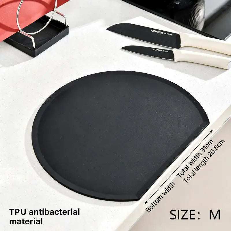 planches découpe rouge noire moderne adhésive couteau cuisine silicone flexible