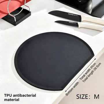 planches découpe rouge noire moderne adhésive couteau cuisine silicone flexible