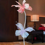 décoration intérieure moderne papillon transparent effet pailleté rose blanc rouge bleuclair